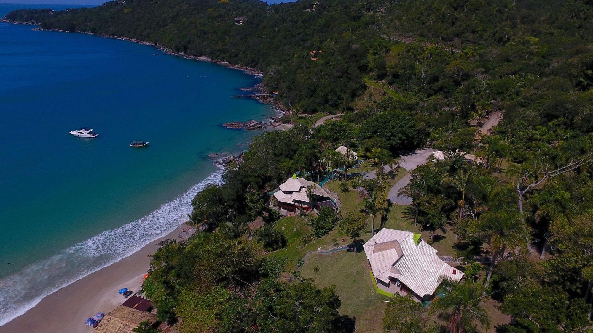 Jardim Praia do Estaleiro - Bangalô Casa das Palmeiras Porto Belo Extérieur photo
