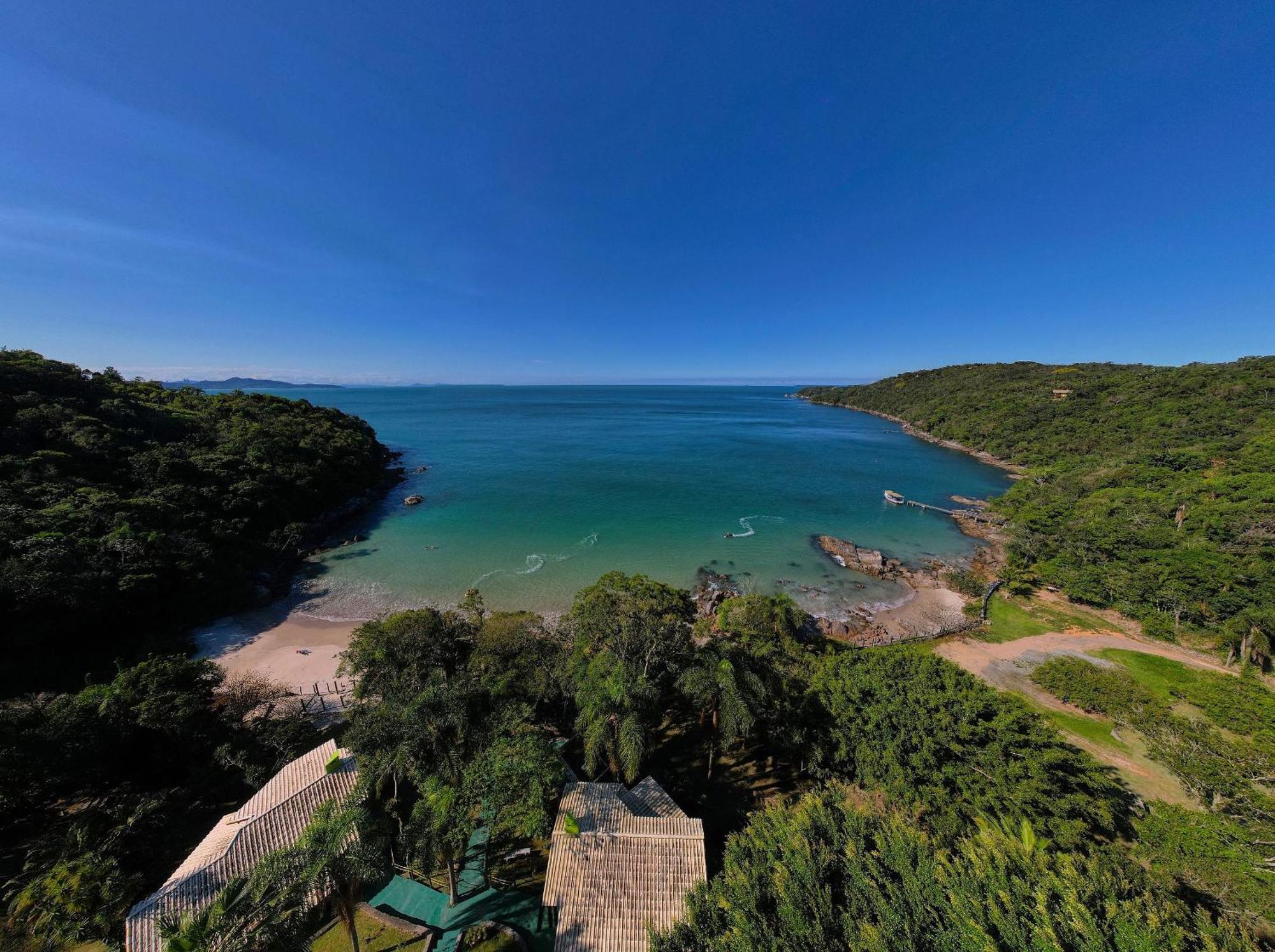 Jardim Praia do Estaleiro - Bangalô Casa das Palmeiras Porto Belo Extérieur photo