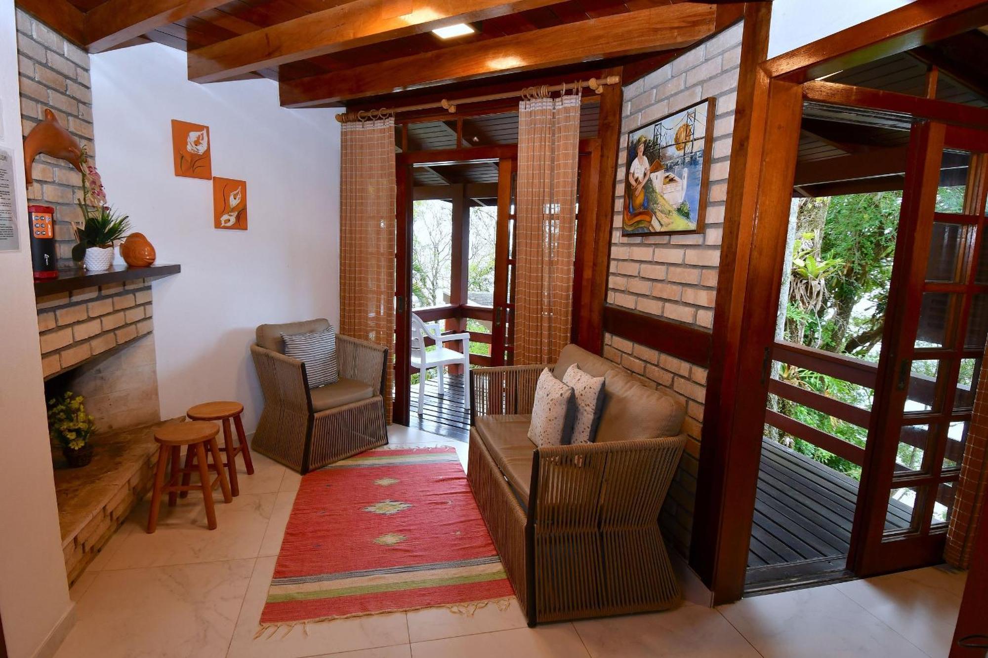 Jardim Praia do Estaleiro - Bangalô Casa das Palmeiras Porto Belo Extérieur photo