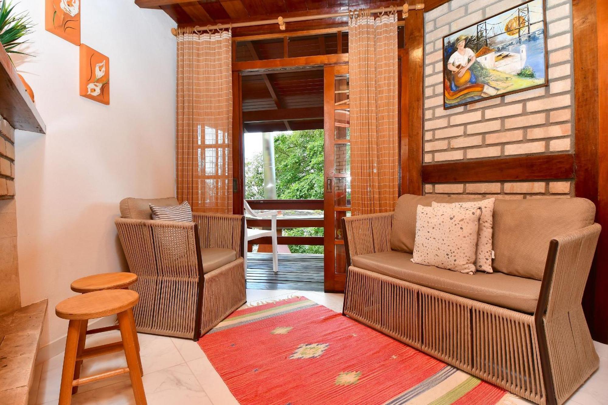 Jardim Praia do Estaleiro - Bangalô Casa das Palmeiras Porto Belo Extérieur photo