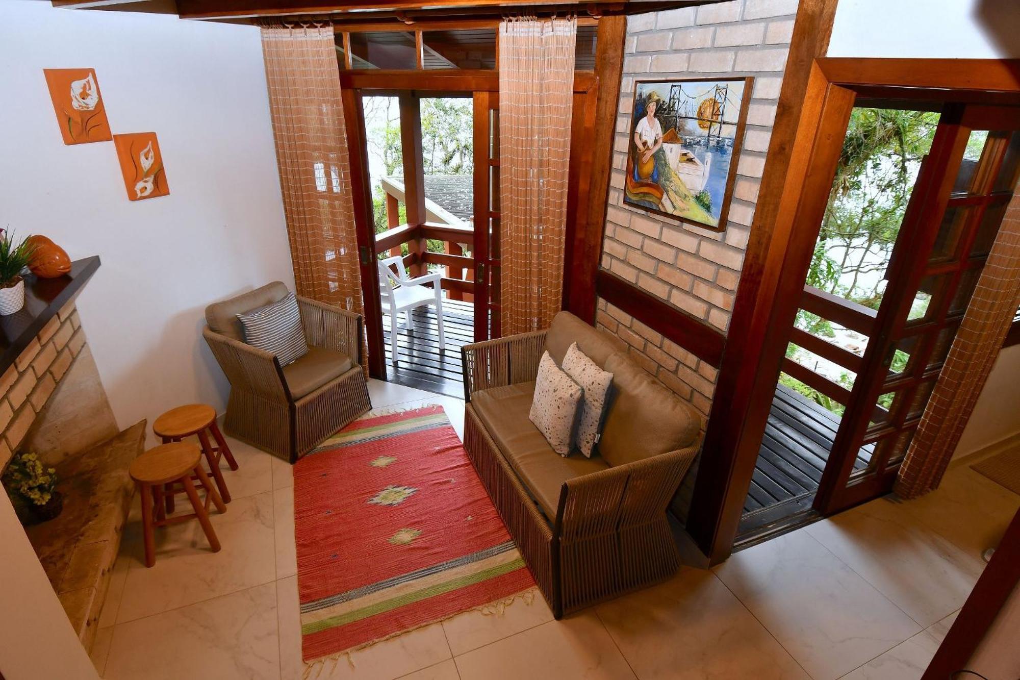 Jardim Praia do Estaleiro - Bangalô Casa das Palmeiras Porto Belo Extérieur photo